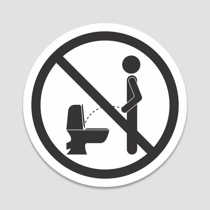 Blacked LaserTEC Leitsysteme - Acryl Schild - Rund 10 cm Durchmesser - Selbstklebend - Weiß Matt - UV beständig - Für Innen und Außen (Achtung)