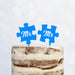 Cake Topper Puzzle, Mr & Mrs, Mr & Mr, Mrs & Mrs, Hochzeit, Verlobung, Acryl/Holz, Tortenstecker, Tortenfigur, Tortendeko, Hochzeitstorte, Herr und Frau, Tortenständer (Beere, Mr & Mr)