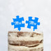 Cake Topper Puzzle, Mr & Mrs, Mr & Mr, Mrs & Mrs, Hochzeit, Verlobung, Acryl/Holz, Tortenstecker, Tortenfigur, Tortendeko, Hochzeitstorte, Herr und Frau, Tortenständer (Beere, Mr & Mr)
