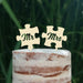 Cake Topper Puzzle, Mr & Mrs, Mr & Mr, Mrs & Mrs, Hochzeit, Verlobung, Acryl/Holz, Tortenstecker, Tortenfigur, Tortendeko, Hochzeitstorte, Herr und Frau, Tortenständer (Beere, Mr & Mr)