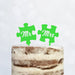 Cake Topper Puzzle, Mr & Mrs, Mr & Mr, Mrs & Mrs, Hochzeit, Verlobung, Acryl/Holz, Tortenstecker, Tortenfigur, Tortendeko, Hochzeitstorte, Herr und Frau, Tortenständer (Beere, Mr & Mr)