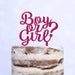 Cake Topper (Boy or Girl?) Babyparty Baby Shower Torte Deko (Beere)