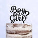 Cake Topper (Boy or Girl?) Babyparty Baby Shower Torte Deko (Beere)