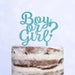 Cake Topper (Boy or Girl?) Babyparty Baby Shower Torte Deko (Beere)