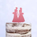 Cake Topper (Frauenpaar), Mrs & Mrs, Hochzeit, Verlobung, Trauung, Acryl/Holz, Tortenstecker, Tortenfigur, Tortendeko, Hochzeitstorte, Frau und Frau, Gay, Lesbisch, Cake Board (Beere)