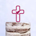 Cake Topper (Friedenstaube) Kreuz Taufe Konfirmation Kommunion Torte Kuchen Deko (Beere)