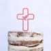 Cake Topper (Friedenstaube) Kreuz Taufe Konfirmation Kommunion Torte Kuchen Deko (Beere)