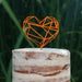 Cake Topper (Geometrisches Herz), Liebe, Love, Valentinstag, Hochzeit, Verlobung, Trauung, Acryl/Holz, Tortenstecker, Tortenfigur, Tortendeko, Hochzeitstorte, Tortenständer (Beere)