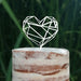 Cake Topper (Geometrisches Herz), Liebe, Love, Valentinstag, Hochzeit, Verlobung, Trauung, Acryl/Holz, Tortenstecker, Tortenfigur, Tortendeko, Hochzeitstorte, Tortenständer (Beere)