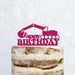 Cake Topper (Happy Birthday) Geburtstag Bagger Deko (Beere)