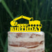 Cake Topper (Happy Birthday) Geburtstag Bagger Deko (Beere)