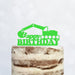 Cake Topper (Happy Birthday) Geburtstag Bagger Deko (Beere)