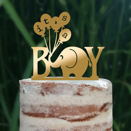 Cake Topper (It's a Boy) Junge Baby Party Shower Torte Kuchen Deko (Beere)