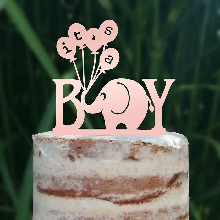 Cake Topper (It's a Boy) Junge Baby Party Shower Torte Kuchen Deko (Beere)