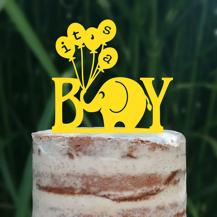 Cake Topper (It's a Boy) Junge Baby Party Shower Torte Kuchen Deko (Beere)
