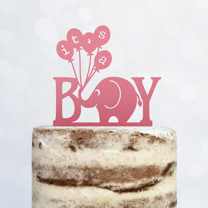 Cake Topper (It's a Boy) Junge Baby Party Shower Torte Kuchen Deko (Beere)