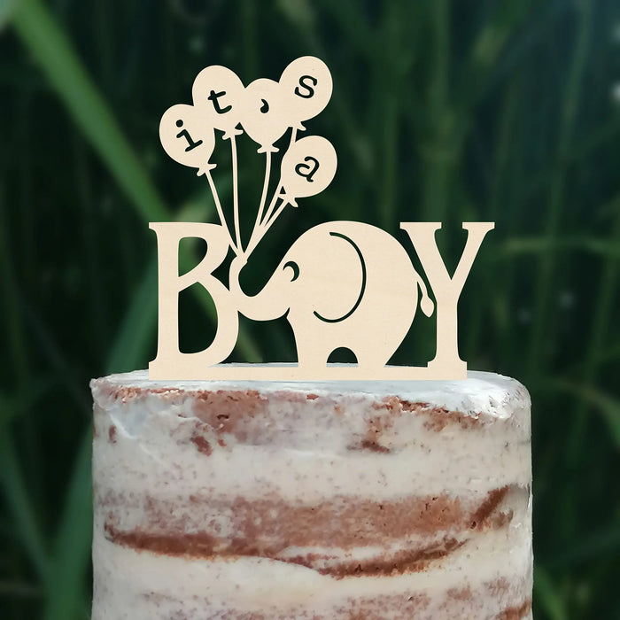 Cake Topper (It's a Boy) Junge Baby Party Shower Torte Kuchen Deko (Beere)