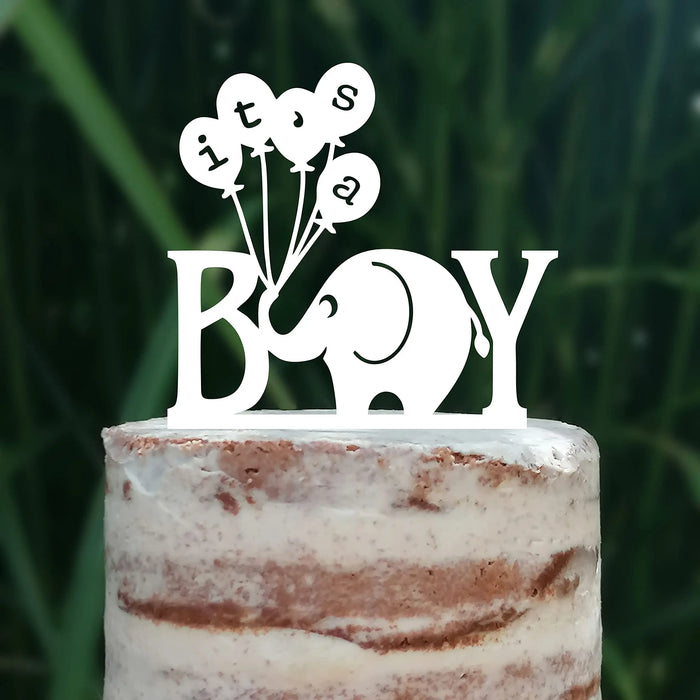 Cake Topper (It's a Boy) Junge Baby Party Shower Torte Kuchen Deko (Beere)