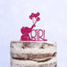 Cake Topper (It's a Girl) Mädchen Babyparty Shower Torte Deko Kuchen (Beere)
