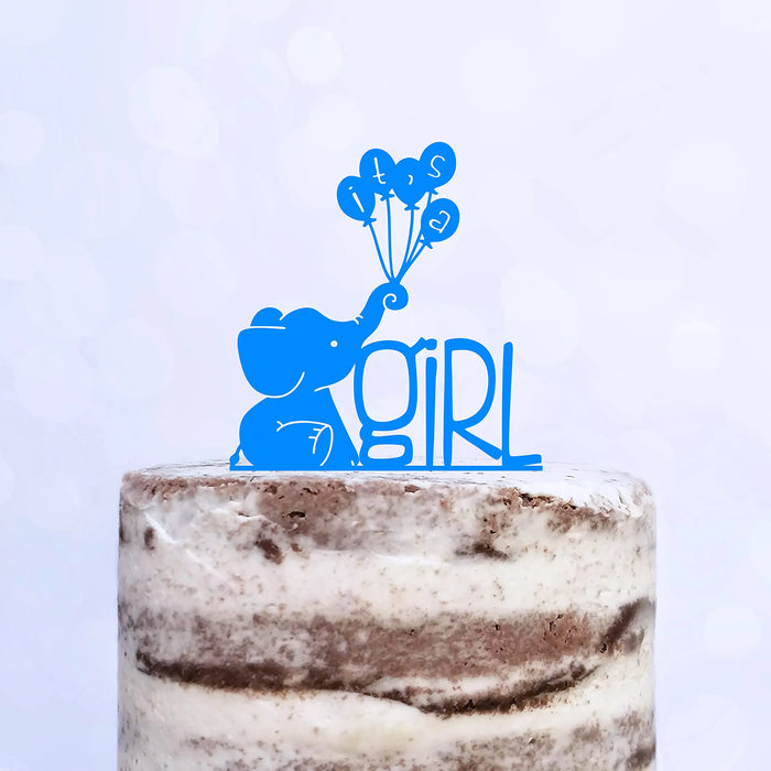 Cake Topper (It's a Girl) Mädchen Babyparty Shower Torte Deko Kuchen (Beere)