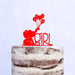 Cake Topper (It's a Girl) Mädchen Babyparty Shower Torte Deko Kuchen (Beere)