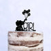 Cake Topper (It's a Girl) Mädchen Babyparty Shower Torte Deko Kuchen (Beere)