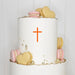 Cake Topper (Kleines Kreuz) Acryl/Holz, Taufe, Kommunion, Konfirmation, Firmung, Tortenstecker, Torte, Kuchen, Stecker, Tischdeko, Streudeko, Caketopper, Cake Board becline