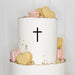 Cake Topper (Kleines Kreuz) Acryl/Holz, Taufe, Kommunion, Konfirmation, Firmung, Tortenstecker, Torte, Kuchen, Stecker, Tischdeko, Streudeko, Caketopper, Cake Board becline