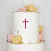 Cake Topper (Kleines Kreuz) Acryl/Holz, Taufe, Kommunion, Konfirmation, Firmung, Tortenstecker, Torte, Kuchen, Stecker, Tischdeko, Streudeko, Caketopper, Cake Board becline