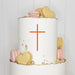 Cake Topper (Kreuz) Charm, Acryl/Holz, Taufe, Kommunion, Konfirmation, Firmung, Tortenstecker, Torte, Kuchen, Stecker, Deko, Caketopper becline