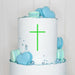 Cake Topper (Kreuz) Charm, Acryl/Holz, Taufe, Kommunion, Konfirmation, Firmung, Tortenstecker, Torte, Kuchen, Stecker, Deko, Caketopper becline