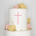 Cake Topper (Kreuz) Charm, Acryl/Holz, Taufe, Kommunion, Konfirmation, Firmung, Tortenstecker, Torte, Kuchen, Stecker, Deko, Caketopper becline