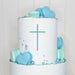 Cake Topper (Kreuz) Charm, Acryl/Holz, Taufe, Kommunion, Konfirmation, Firmung, Tortenstecker, Torte, Kuchen, Stecker, Deko, Caketopper becline