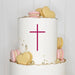 Cake Topper (Kreuz) Charm, Acryl/Holz, Taufe, Kommunion, Konfirmation, Firmung, Tortenstecker, Torte, Kuchen, Stecker, Deko, Caketopper becline