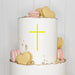 Cake Topper (Kreuz) Charm, Acryl/Holz, Taufe, Kommunion, Konfirmation, Firmung, Tortenstecker, Torte, Kuchen, Stecker, Deko, Caketopper becline