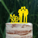 Cake Topper (Männerpaar), Mr & Mr, Hochzeit, Verlobung, Trauung, Acryl/Holz, Tortenstecker, Tortenfigur, Tortendeko, Hochzeitstorte, Mann und Mann, Herren, Gay, Schwul, Tortenständer (Beere)