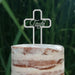 Cake Topper (Taufe) Kreuz, Acryl/Holz, Tortenstecker, Tortenfigur, Tortendeko, Torte, Kuchen, Tortenständer (Beere)