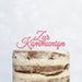 Cake Topper (Zur Kommunion) Acryl/Holz, Tortenstecker, Torte, Kuchen, Stecker, Deko, Caketopper (Beere)
