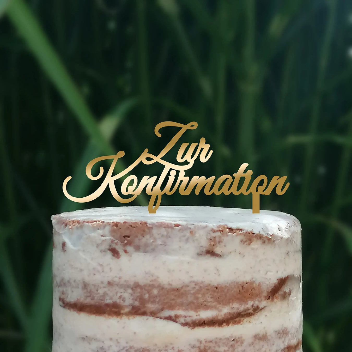 Cake Topper (Zur Konfirmation) Acryl/Holz, Tortenstecker, Torte, Kuchen, Stecker, Deko, Caketopper (Beere)