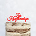 Cake Topper (Zur Konfirmation) Acryl/Holz, Tortenstecker, Torte, Kuchen, Stecker, Deko, Caketopper (Beere)