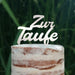 Cake Topper (Zur Taufe) Acryl/Holz, Tortenstecker, Torte, Kuchen, Stecker, Deko, Caketopper (Beere)