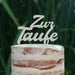 Cake Topper (Zur Taufe) Acryl/Holz, Tortenstecker, Torte, Kuchen, Stecker, Deko, Caketopper (Beere)