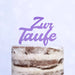 Cake Topper (Zur Taufe) Acryl/Holz, Tortenstecker, Torte, Kuchen, Stecker, Deko, Caketopper (Beere)