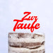 Cake Topper (Zur Taufe) Acryl/Holz, Tortenstecker, Torte, Kuchen, Stecker, Deko, Caketopper (Beere)