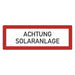 Hinweisschild - Brandschutzeinrichtung - Einsatzhinweise - StVO - DIN 4066 - Für Innen und Aussen - PVC Aufkleber - selbstklebend - 105x297mm becline