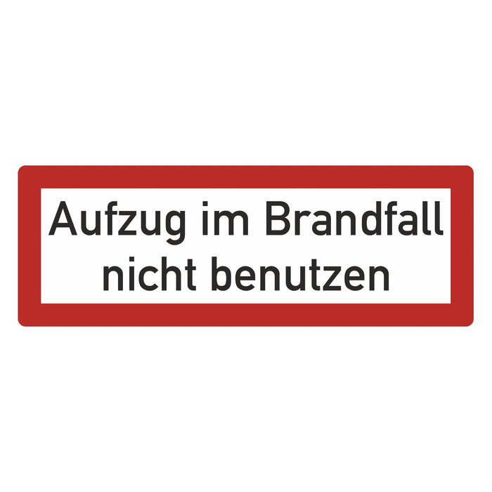 Hinweisschild - Brandschutzeinrichtung - Einsatzhinweise - StVO - DIN 4066 - Für Innen und Aussen - PVC Aufkleber - selbstklebend - 105x297mm becline