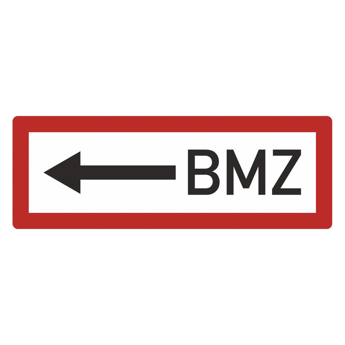 Hinweisschild - Brandschutzeinrichtung - Einsatzhinweise - StVO - DIN 4066 - Für Innen und Aussen - PVC Aufkleber - selbstklebend - 105x297mm becline