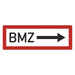 Hinweisschild - Brandschutzeinrichtung - Einsatzhinweise - StVO - DIN 4066 - Für Innen und Aussen - PVC Aufkleber - selbstklebend - 105x297mm becline