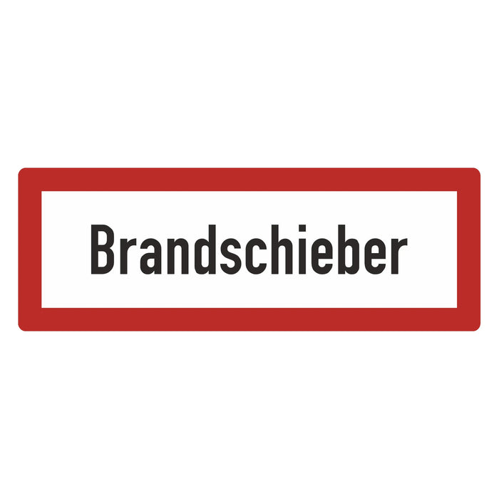 Hinweisschild - Brandschutzeinrichtung - Einsatzhinweise - StVO - DIN 4066 - Für Innen und Aussen - PVC Aufkleber - selbstklebend - 105x297mm becline