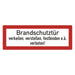Hinweisschild - Brandschutzeinrichtung - Einsatzhinweise - StVO - DIN 4066 - Für Innen und Aussen - PVC Aufkleber - selbstklebend - 105x297mm becline